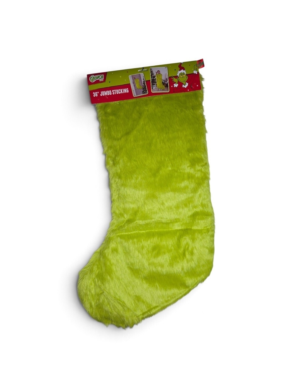 Dr. Seuss The Grinch 36" Jumbo Plush Christmas Stocking NWT